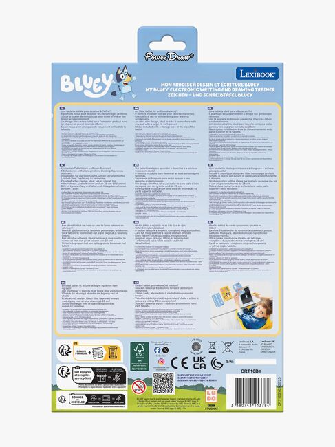 Bluey Tegnebrett 10" med Sjablongmaler