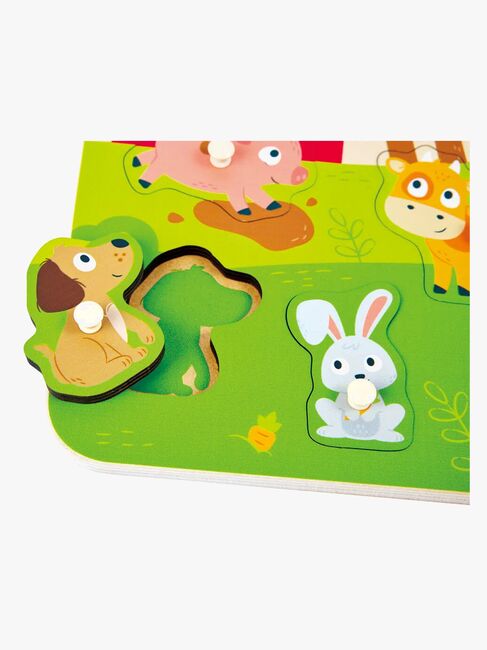 Hape Knottepuslespill Bondegårdsdyr 10 Brikker