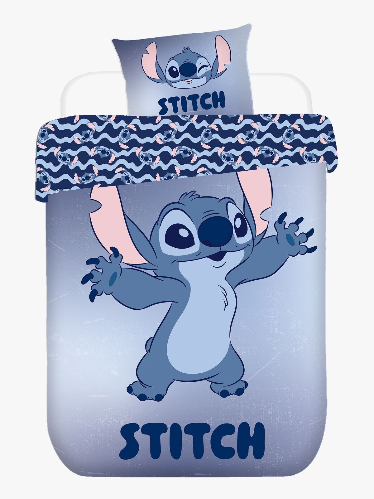 Disney Stitch Sengesett 140x200, Blå