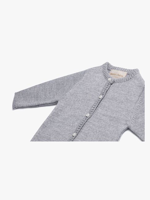 Petite Chérie Atelier Margit Cardigan, Light Grey/Grey Melange