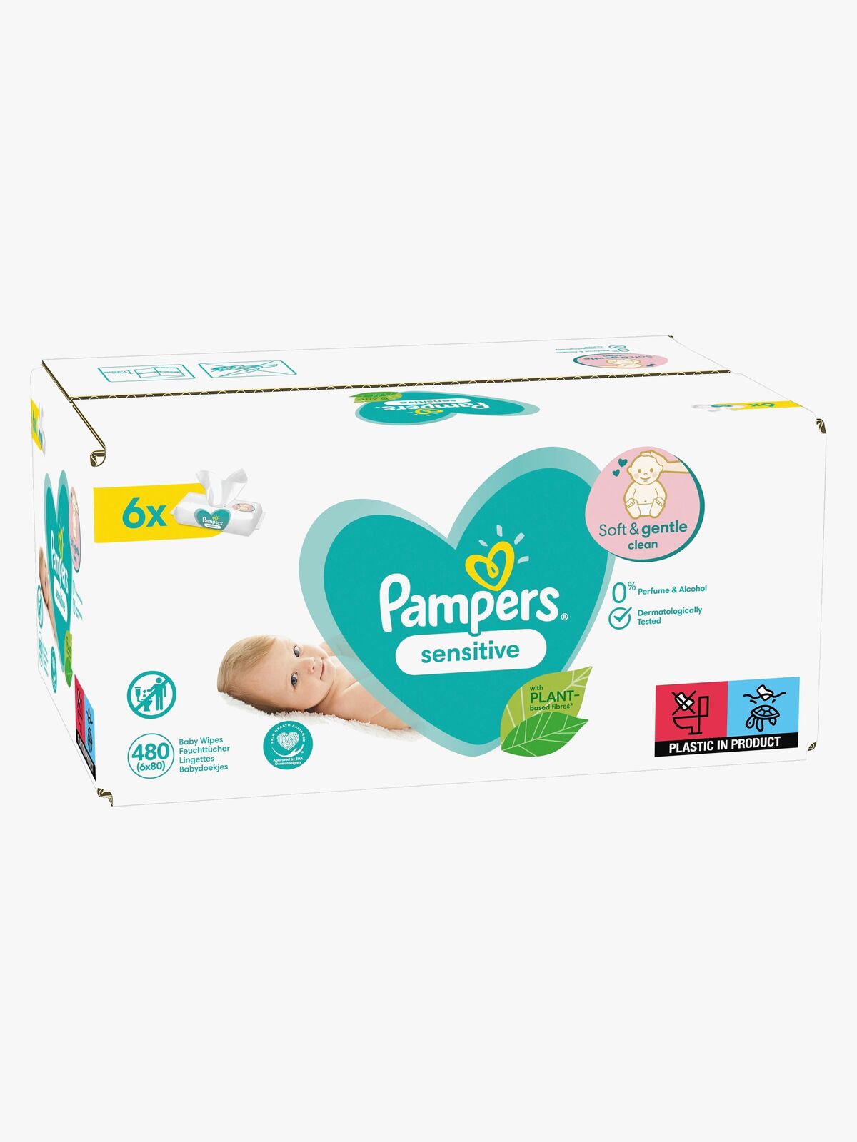 Pampers Sensitive Våtserviett 6-Pakk