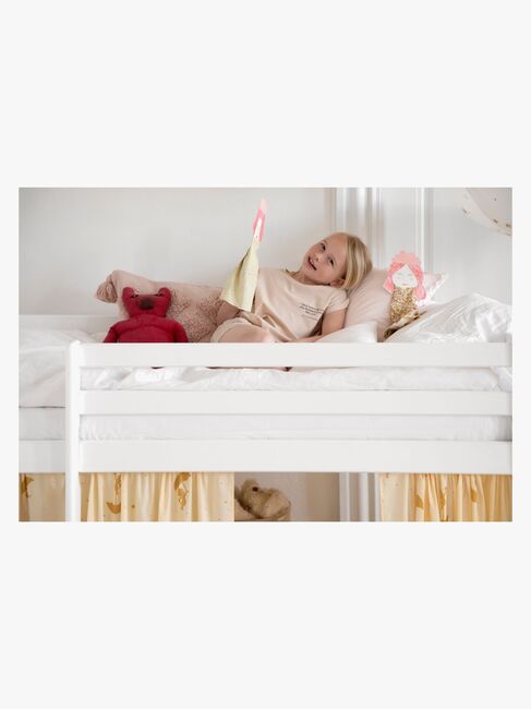 Hoppekids Basic Halvhøy Loftseng 70x160, Hvit