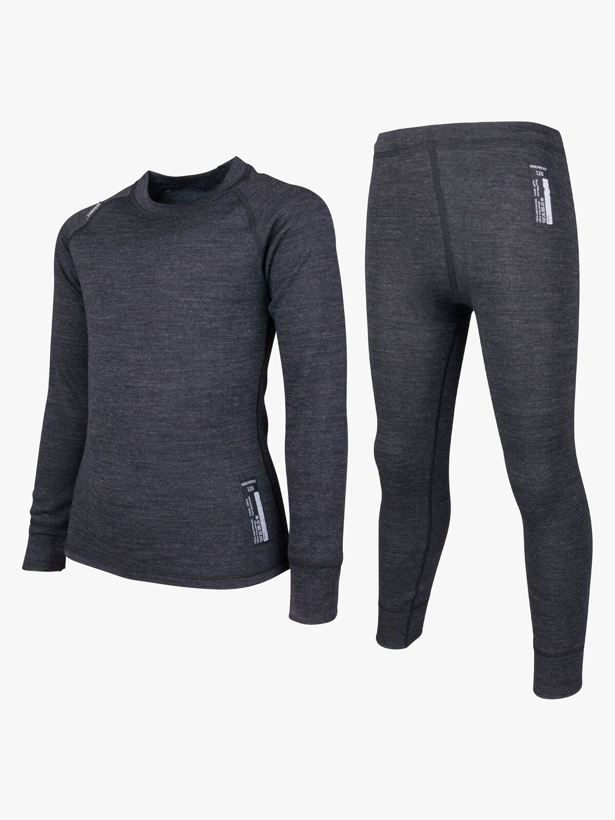 Lindberg Merino Superundertøy JR Merinomix, Black Melange