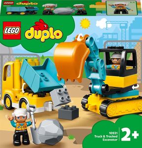 LEGO DUPLO Town 10931 Lastebil og Beltegravemaskin