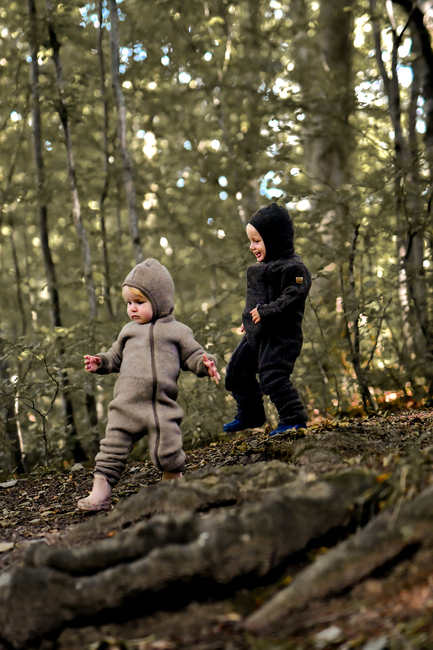 Mikk-Line Ulldress Merino, Dark Brown Melange