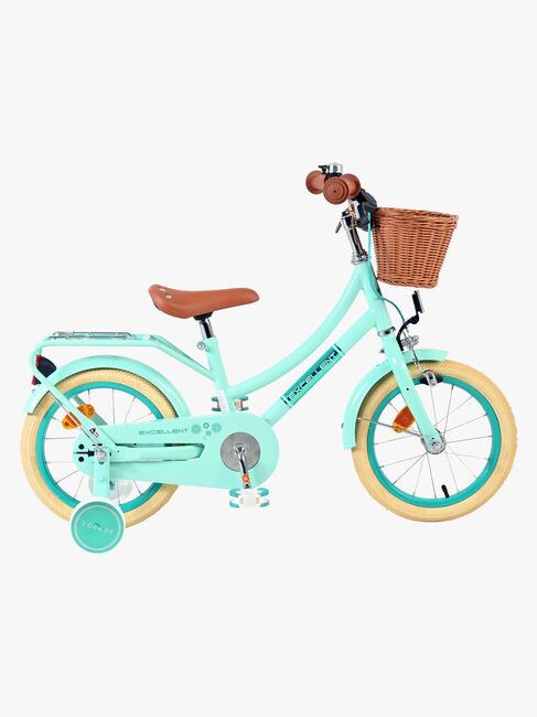 Volare Excellent Sykkel med Kurv 14 Tommer, Grønn