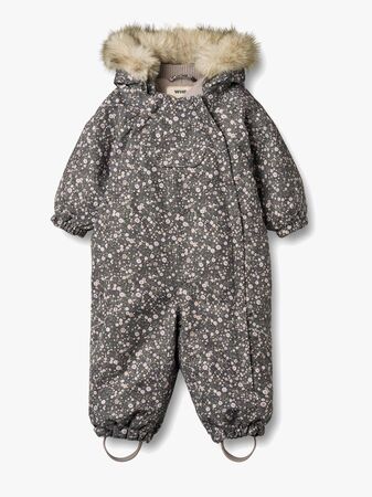 Wheat Nickie Babydress, Black Sea Open Flowers