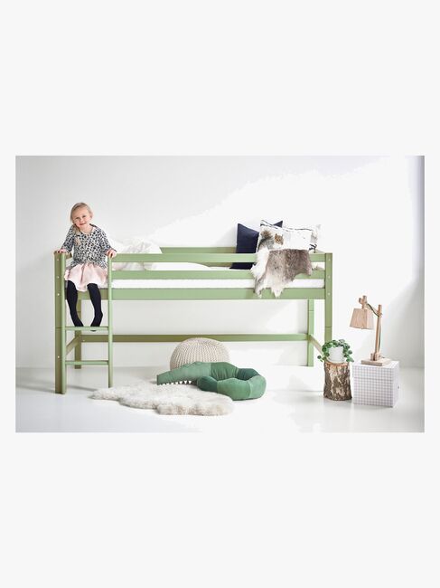 Hoppekids ECO Dream Halvhøy Loftseng 90x200, Pale Green