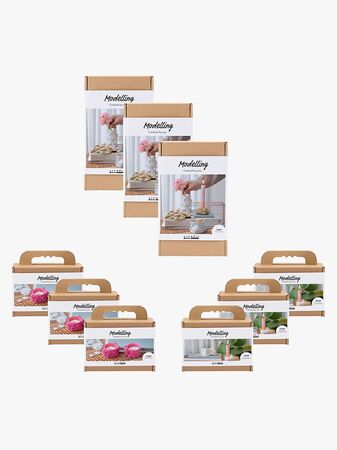 Creativ Company DIY-sett Lufttørkende Leire Introduksjonspakke 9-Pakk