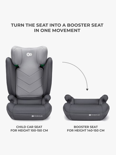 Kinderkraft I-SPARK i-Size Beltestol, Grey