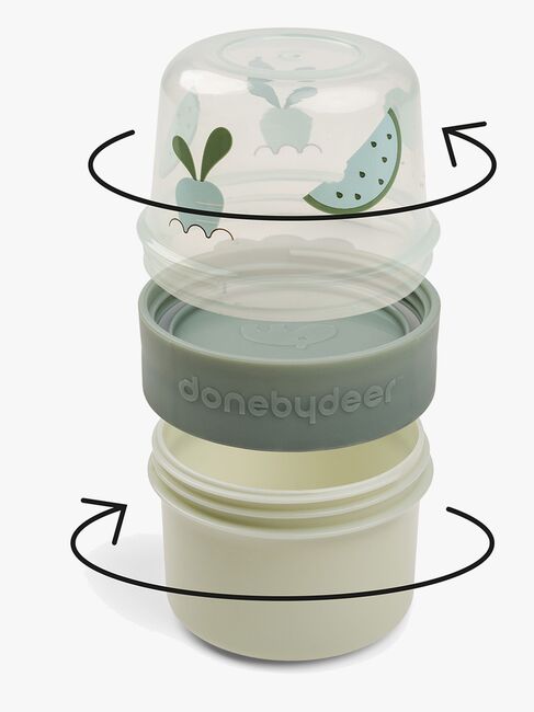 Done By Deer Birdee To Go Two-Way Snacksbeholder, Green