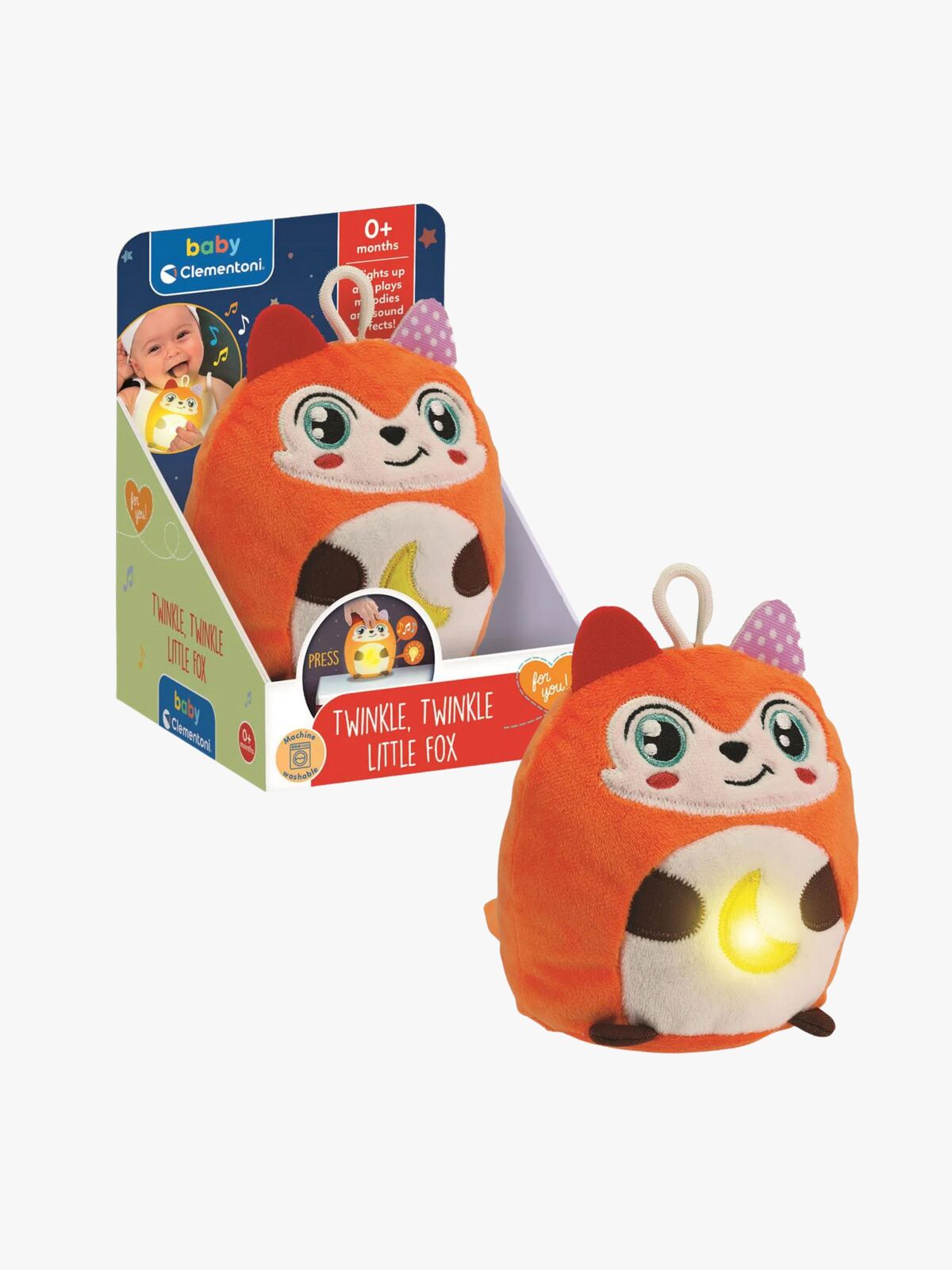 Clementoni Baby Nattlampe, Twinkle Twinkle Little Fox