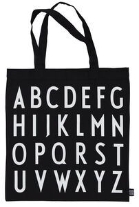 Design Letters Favourite Tøypose ABC, Black