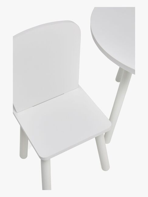 Cloudberry Castle BREE Bord og Stoler med Oppbevaring, Hvit