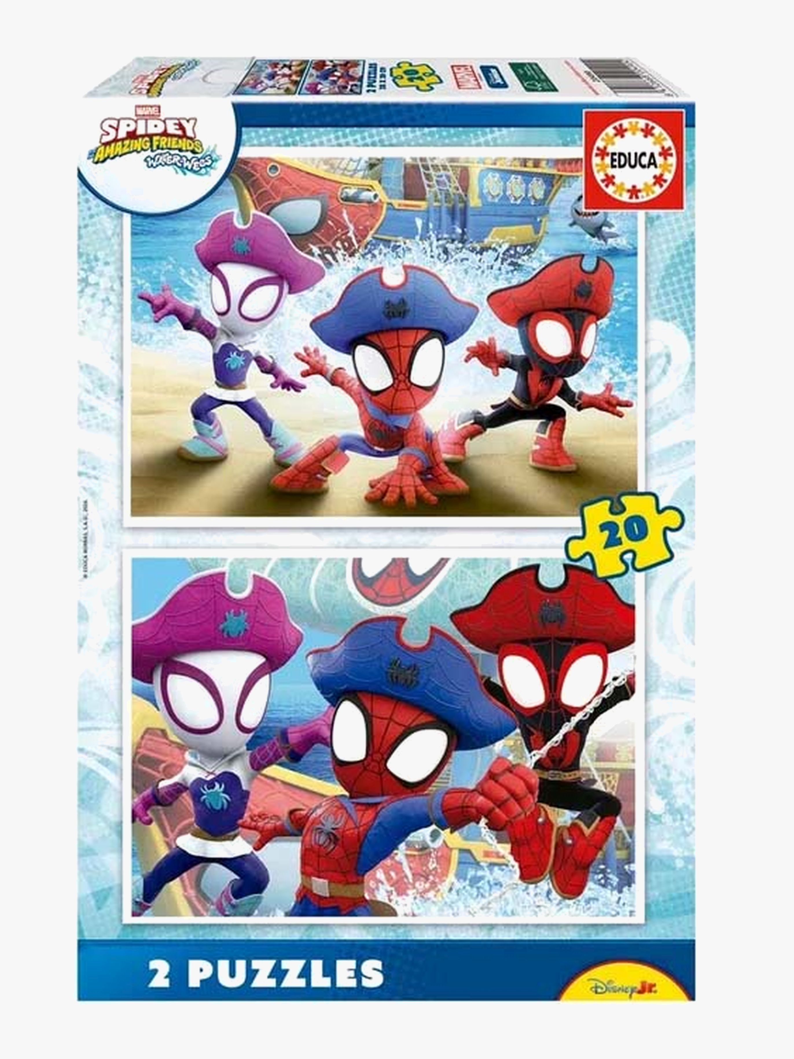 Spidey And His Amazing Friends Waterwebs Puslespill 2x20 Brikker - Barnepuslespill