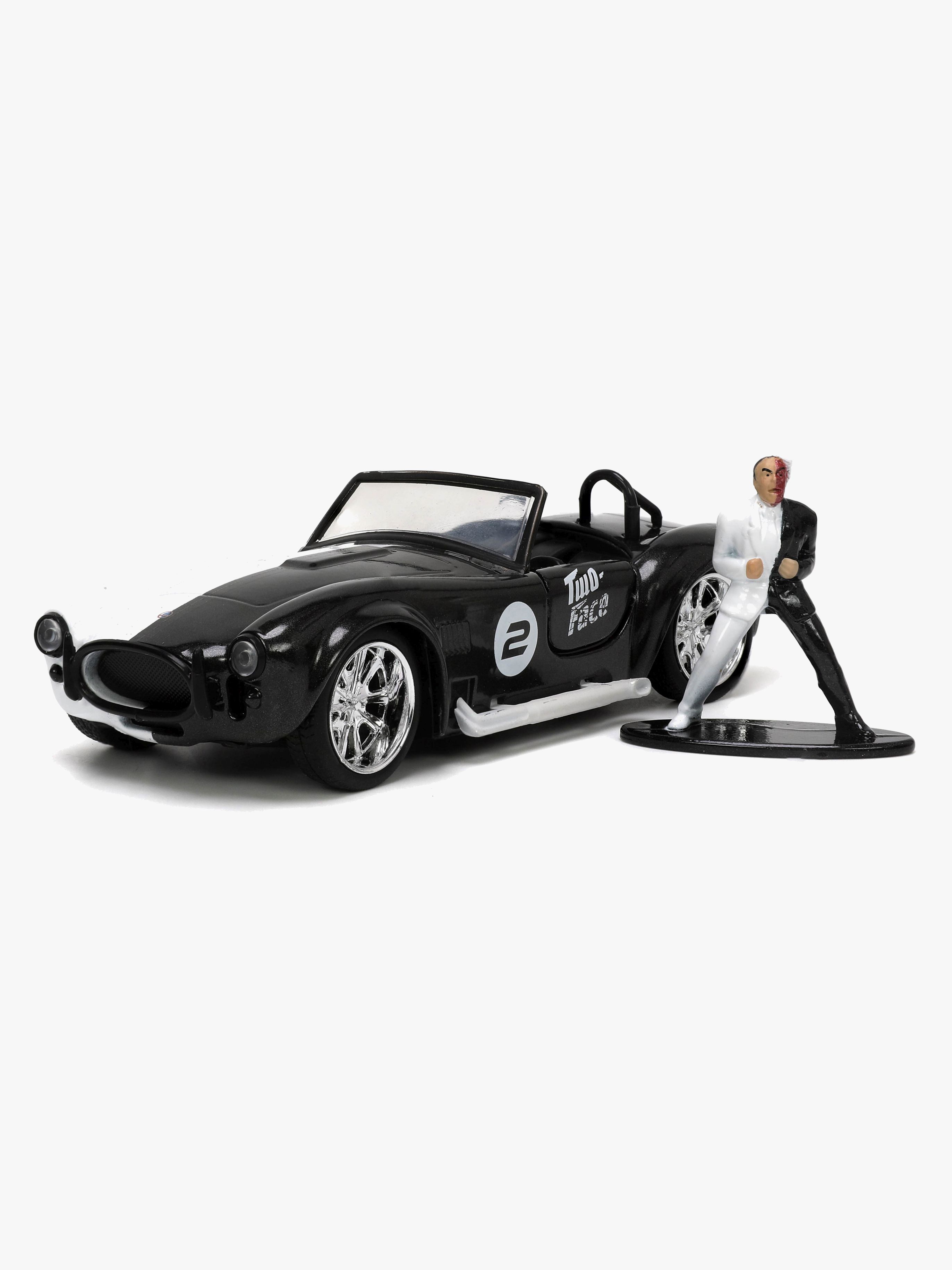 Jada Toys DC Comics Bil med Figur Two Face & 1965 Shelby Cobra 427 1:32 - Samlefigurer
