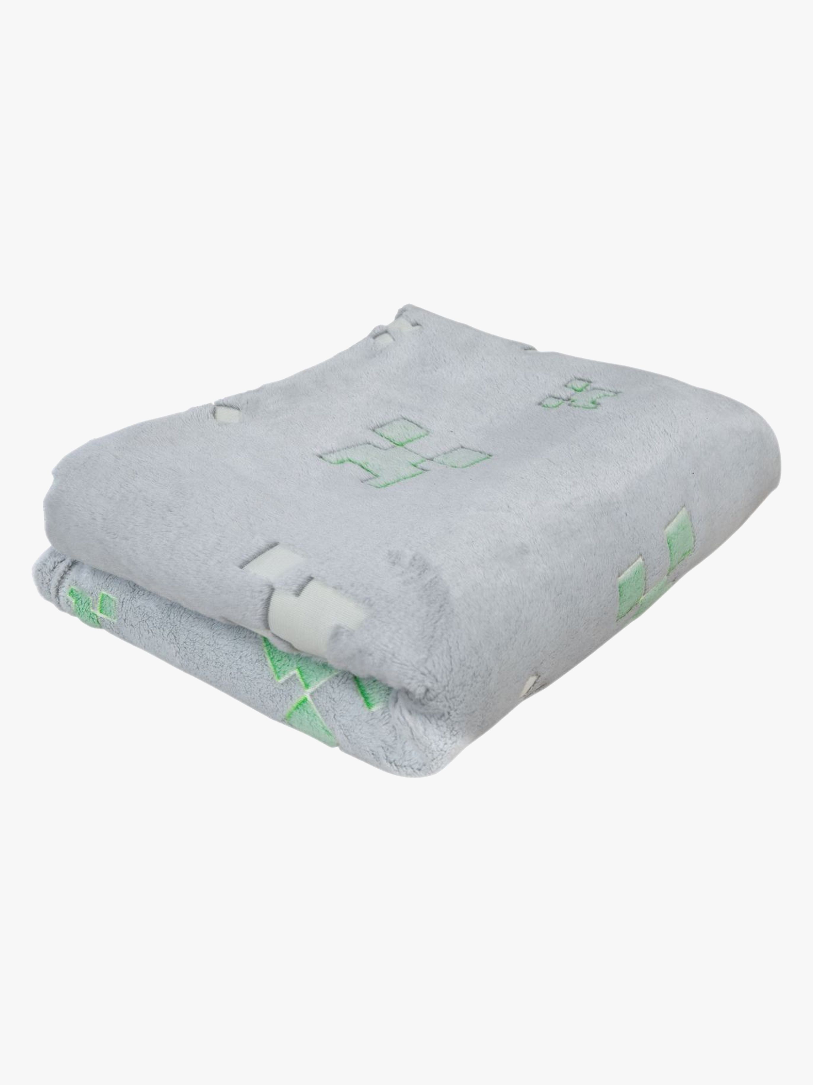 Minecraft Cuddle Teppe med "Glow in the Dark" Funksjon - Tekstiler - Polyester