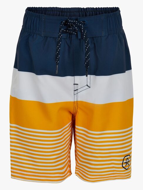 Color Kids Badeshorts, Blått/Hvitt/Gult