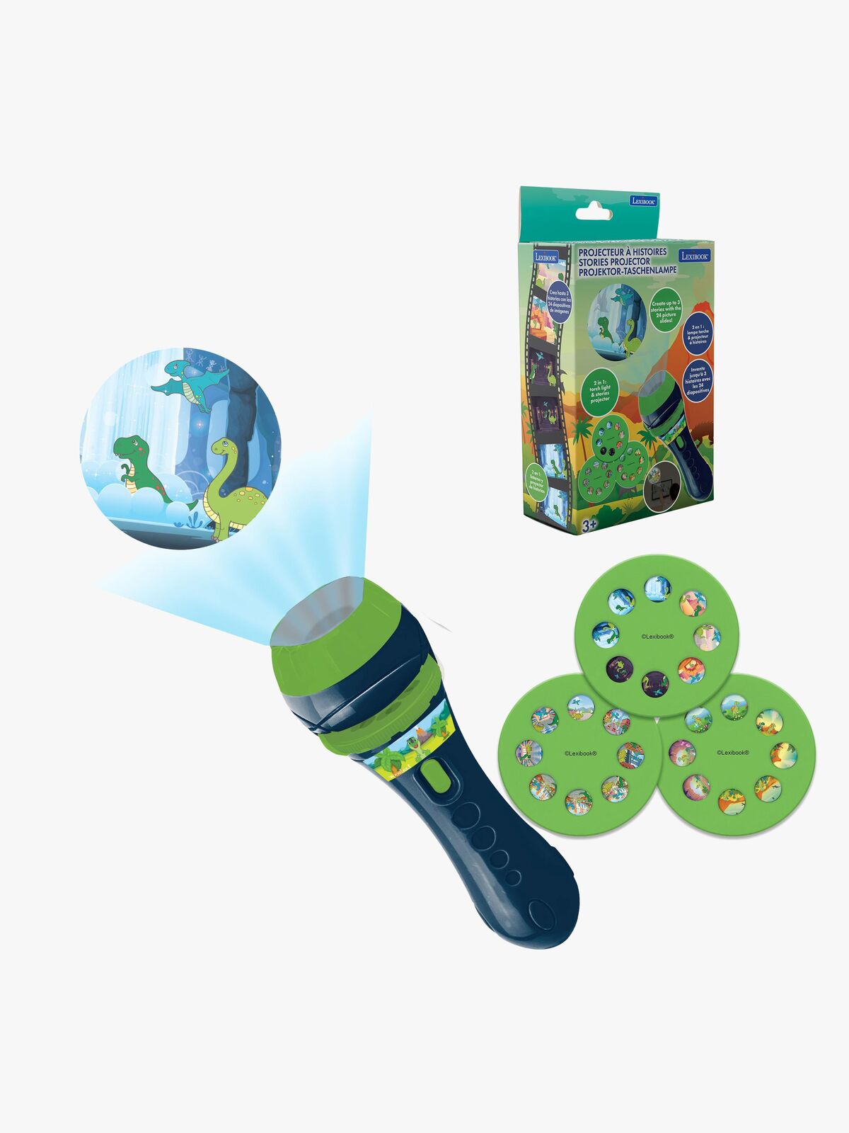Lexibook Dinosaur Fortellingsprojektor & Lommelykt