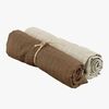 Borganäs Musselinteppe 70x70 2-pack, Taupe