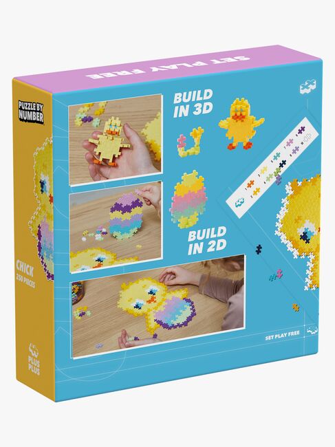 Plus-Plus Puzzle By Numbers Chick Byggesett 250 Deler