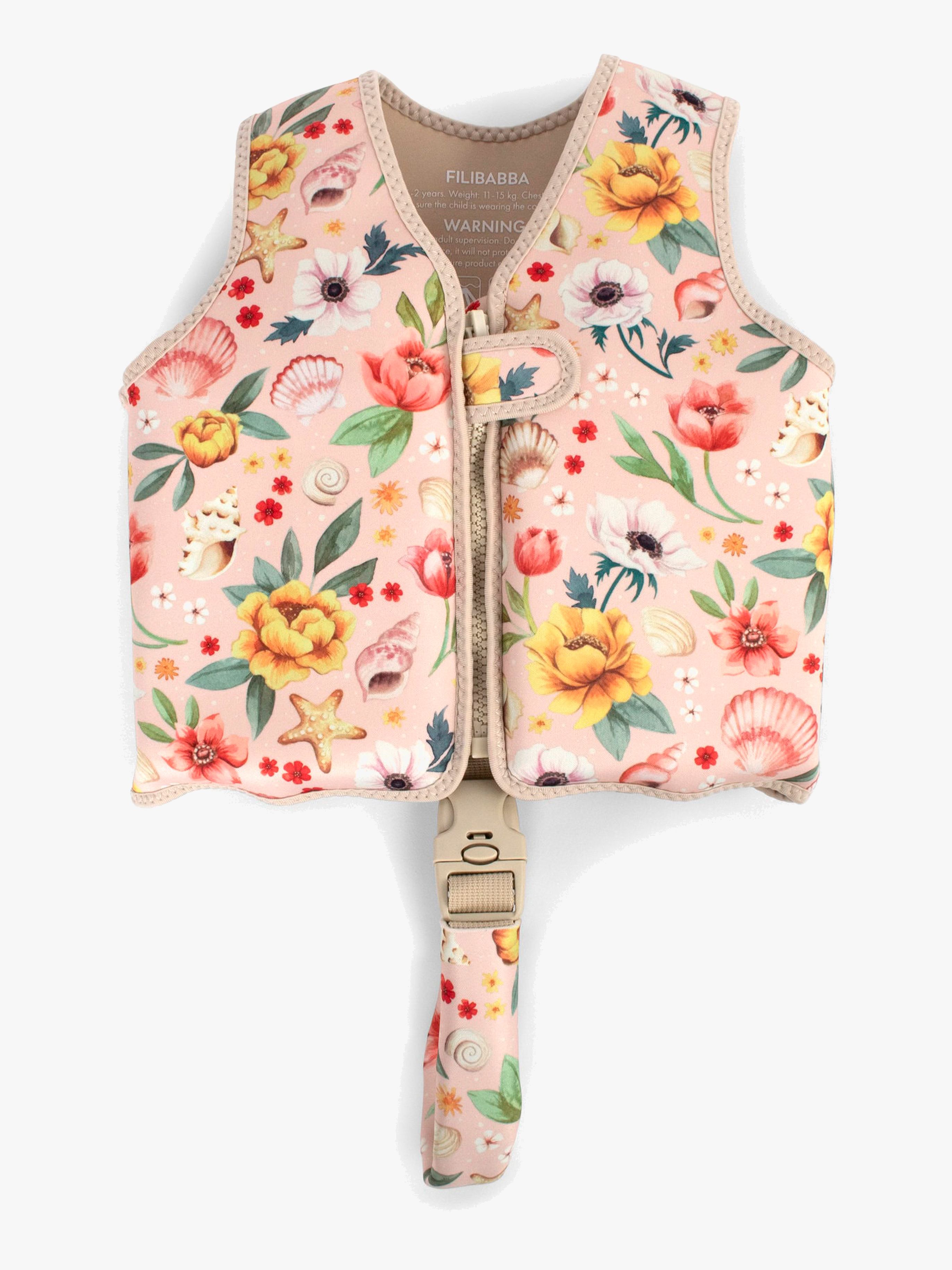 FILIBABBA Svømmevest, Ocean Blossom, 3-4 years - Svømmetilbehør