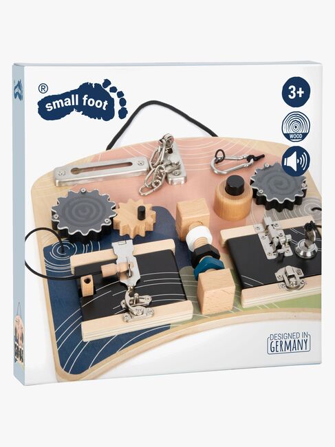 Small Foot Motorikkbrett med Lås og Snurrefunksjon