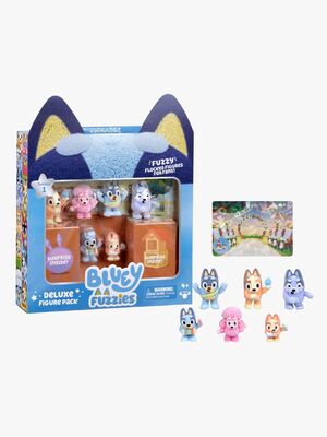 Bluey Fuzzies Figurer Fan-favoritt 8-pakk