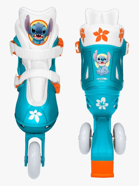 Stamp Stitch Justerbar 2-i-1 Inlines Størrelse 27-30, Grønn/Blå