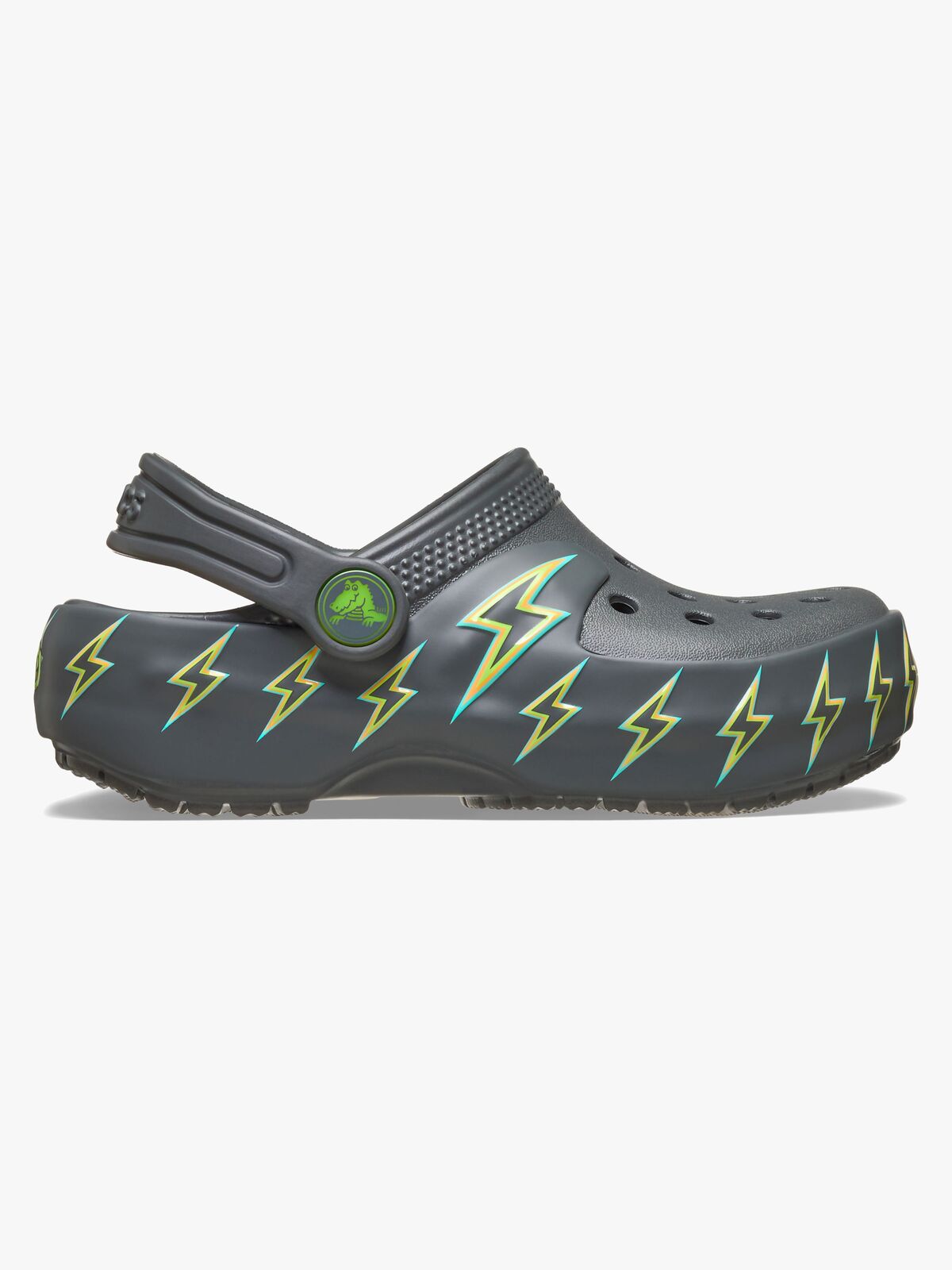 Crocs Classic Bolt Lights Tøfler, Carbon