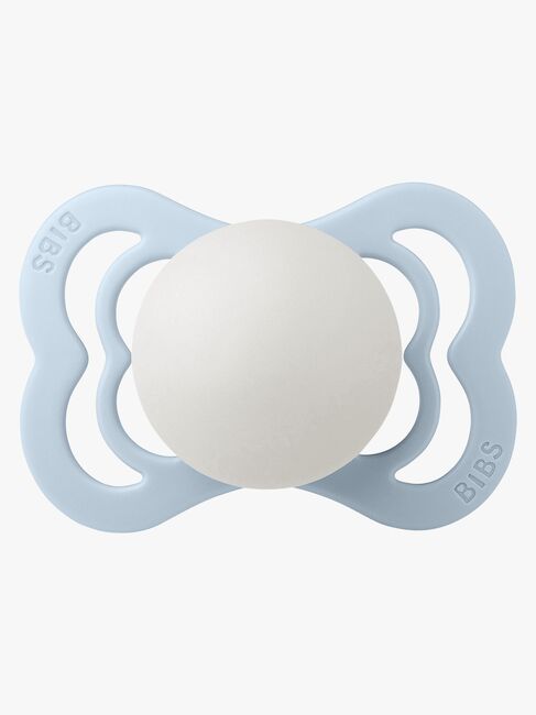 BIBS Supreme Smokk Silikon Str. 1, Baby Blue Glow