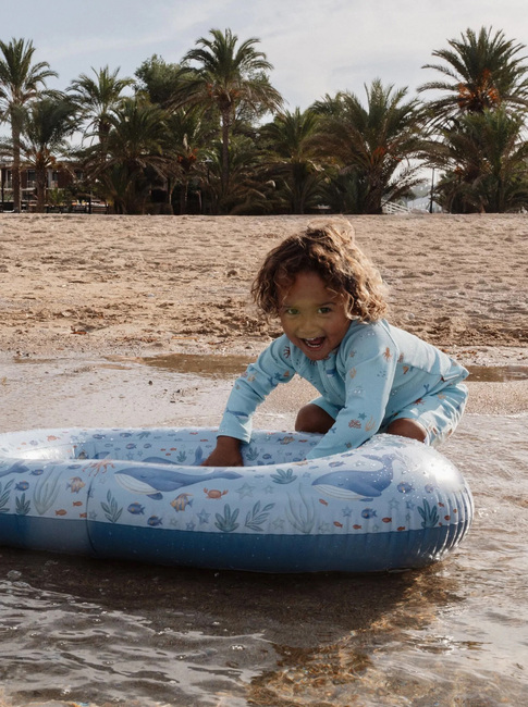 Little Dutch Flytemadrass Ocean World Båt, Blue