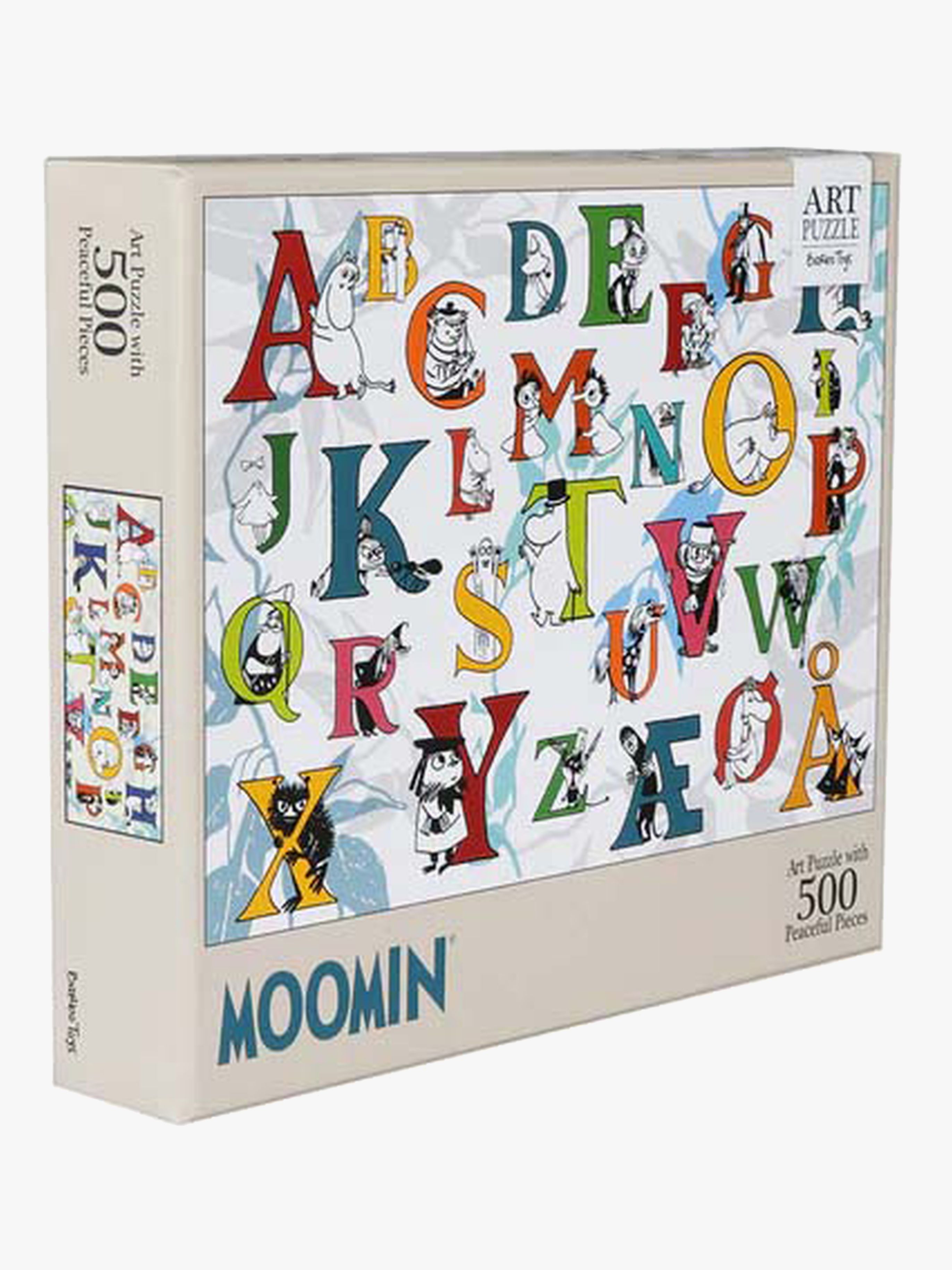 Barbo Toys Mummitrollet ABC Puslespill 500 Brikker - Familiepuslespill
