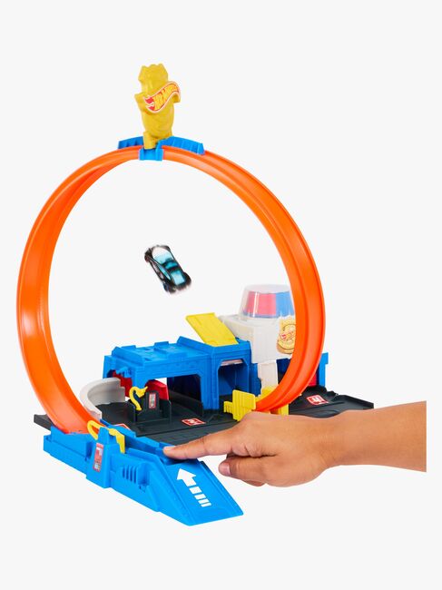 Hot Wheels City Super Politistasjon Bilbane