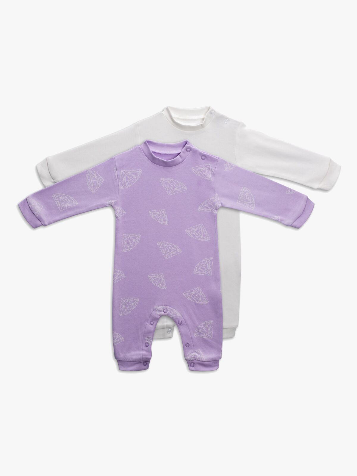 Tiny Treasure Maxime Jumpsuit 2-Pack, Orchid Bloom