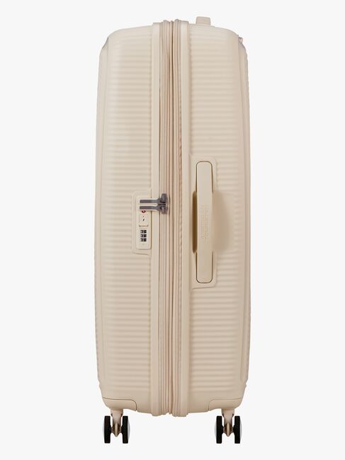 American Tourister Soundbox Spinner Koffert 97-110L, Coconut Sand