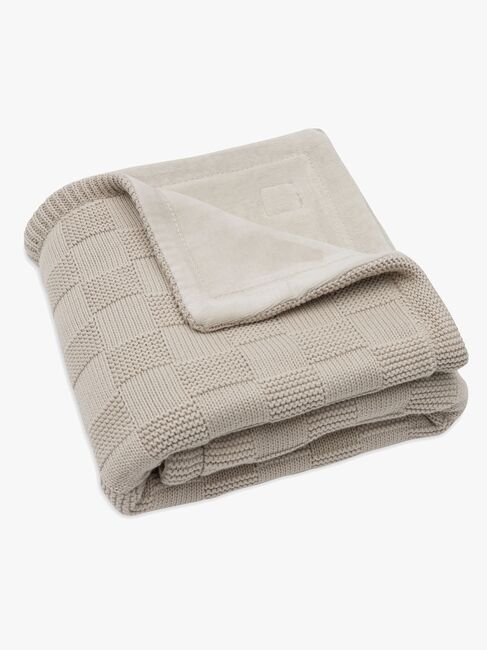 Jollein Teppe 75x100 cm Box Knit/Velvet, Warm Sand