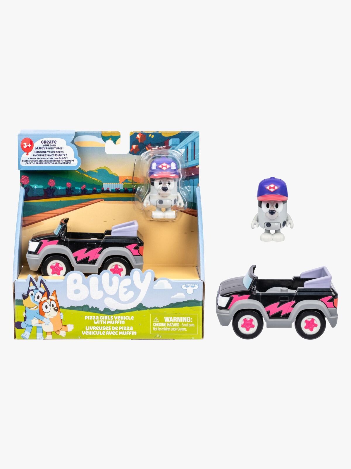 Bluey Figur med Kjøretøy Muffin