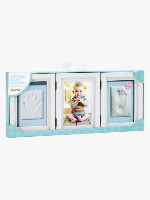 Pearhead Babyprints Deluxe Fotoramme Trippel Ledad, Hvit