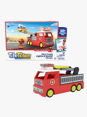 Tile Town Brannbil Magnetsett 17 Brikker