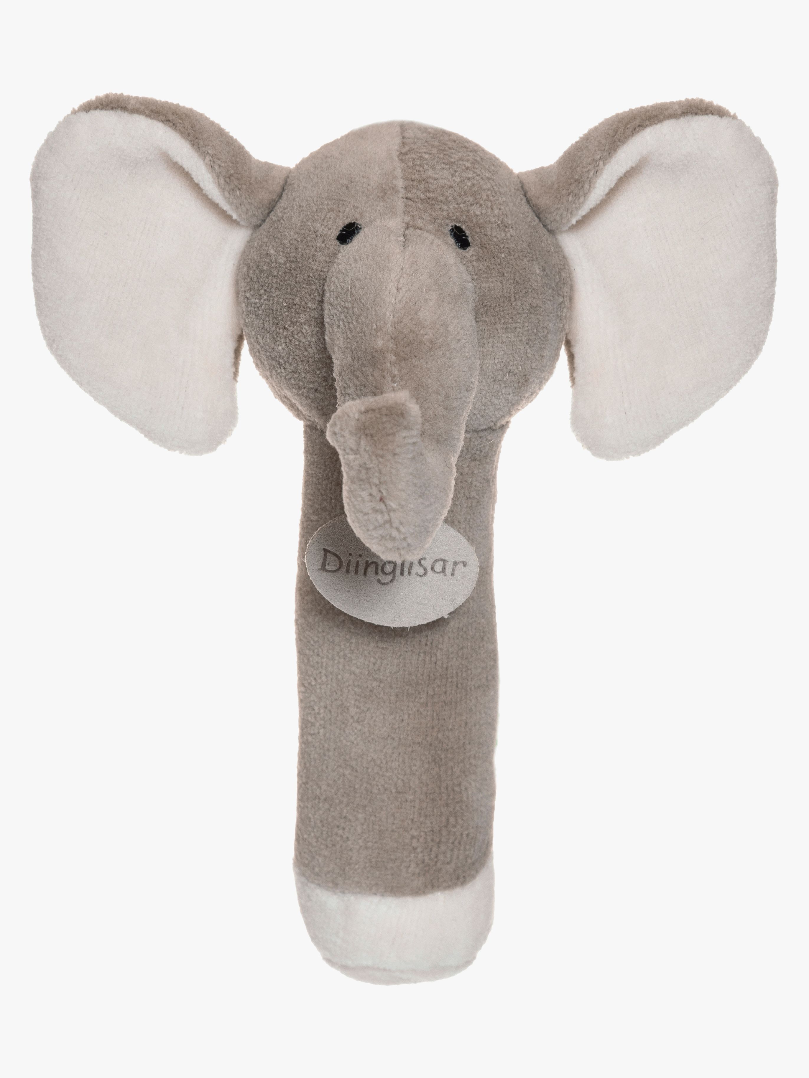 Teddykompaniet Diinglisar Elefant Rangle, Grey - Rangler - 100% Polyester