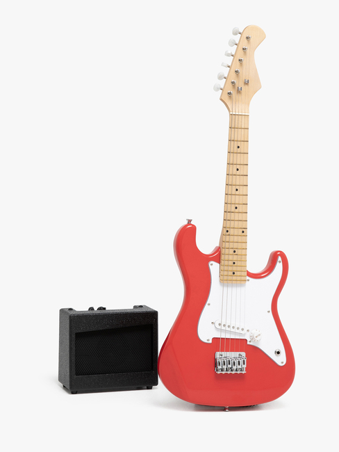 Cloudberry Castle Elgitar med Forsterker 80 cm, Rød