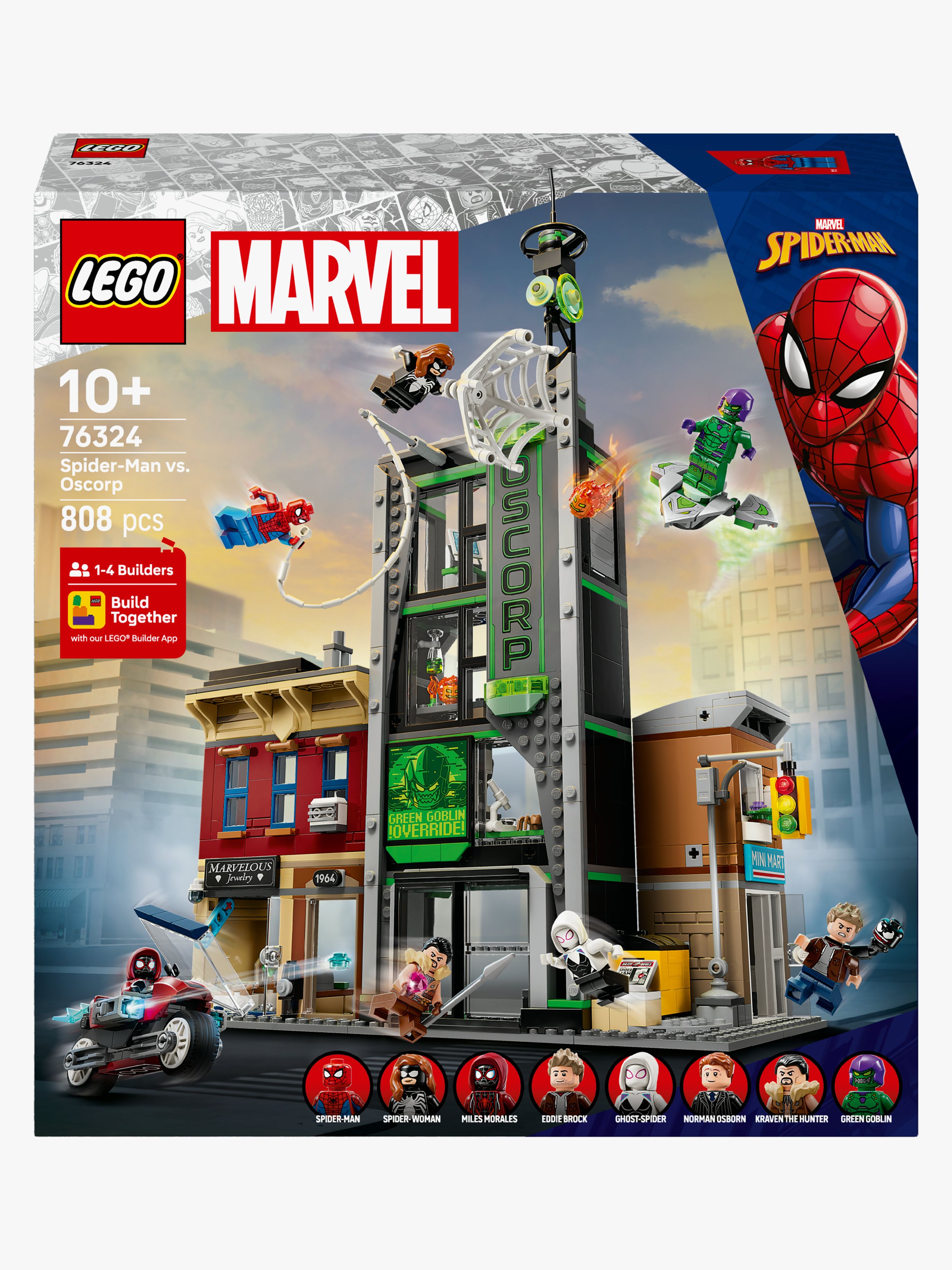 LEGO Super Heroes 76324 Spider-Man mot Oscorp - Byggesett - Plast