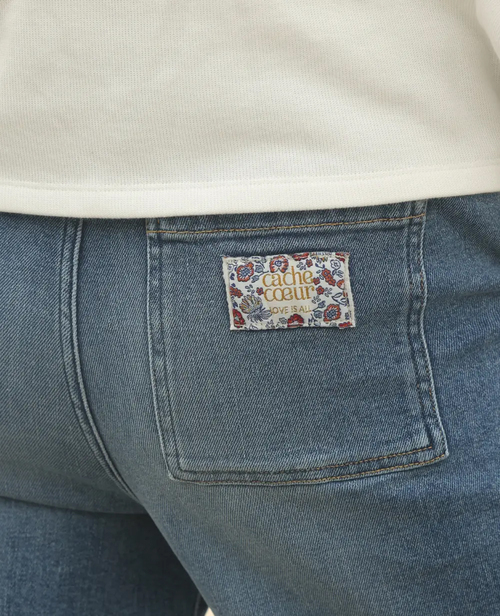 Cache Coeur KELLY Gravidbukser, Mid Blue