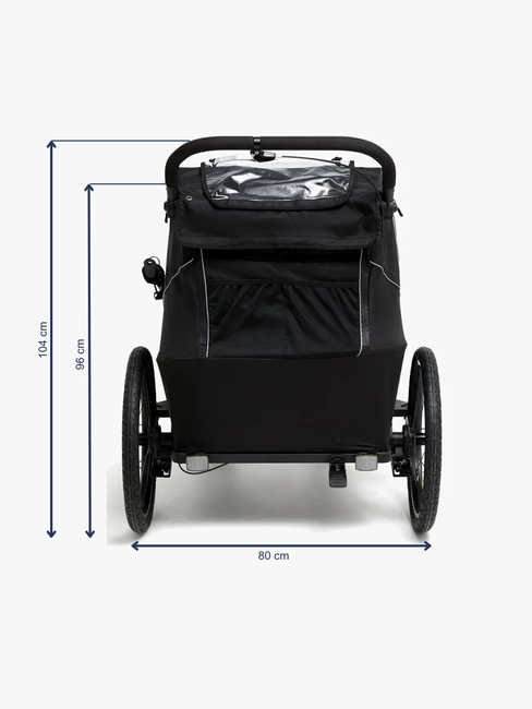 Beemoo Activity Sport Sykkelvogn, Black