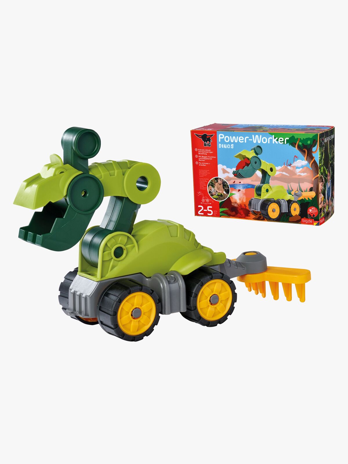 BIG Power Worker Dino Gravemaskin, Flerfarget