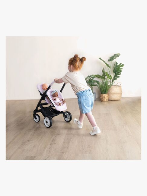 Smoby MAXI-COSI Tvillingvogn, Rosa