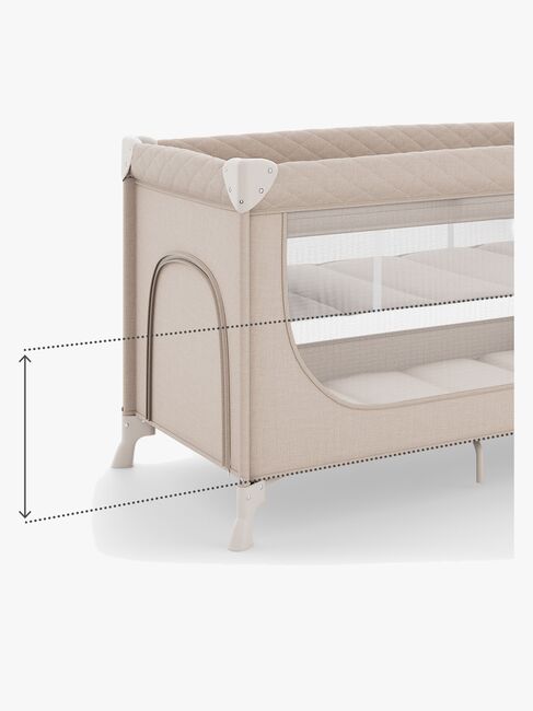 Kinderkraft LEODY UP Reiseseng med Tilbehør, Beige