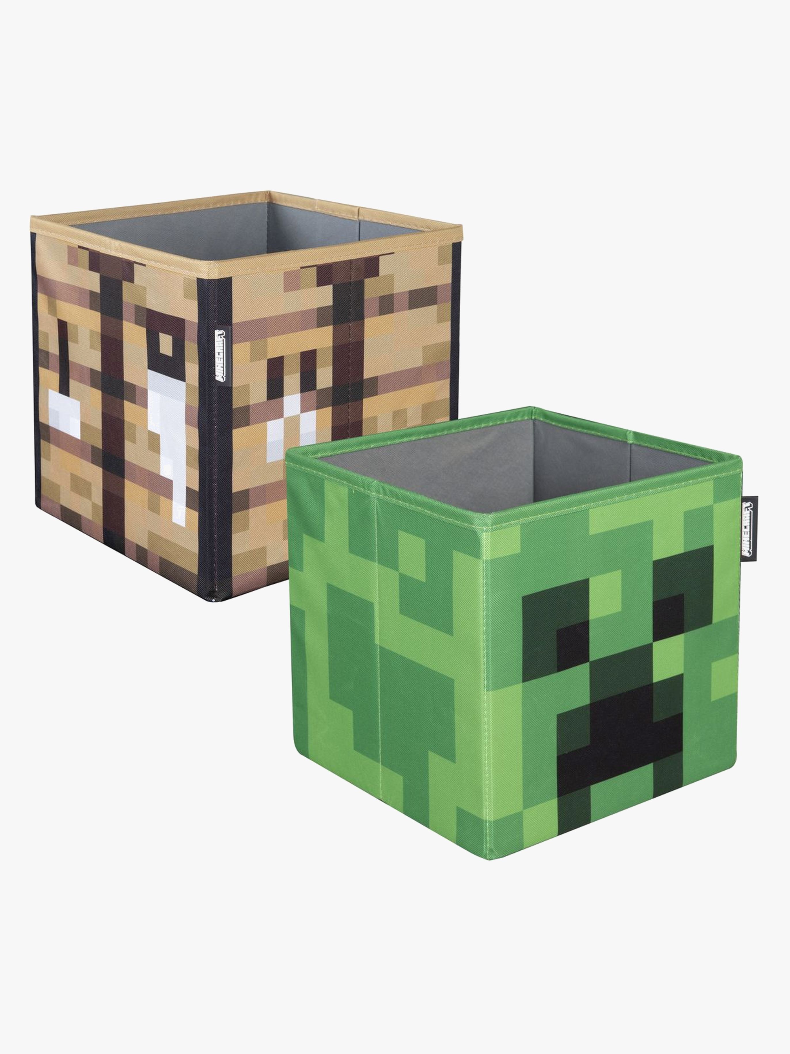 Minecraft Oppbevaringskasser 2-Pack - Esker - Polyester