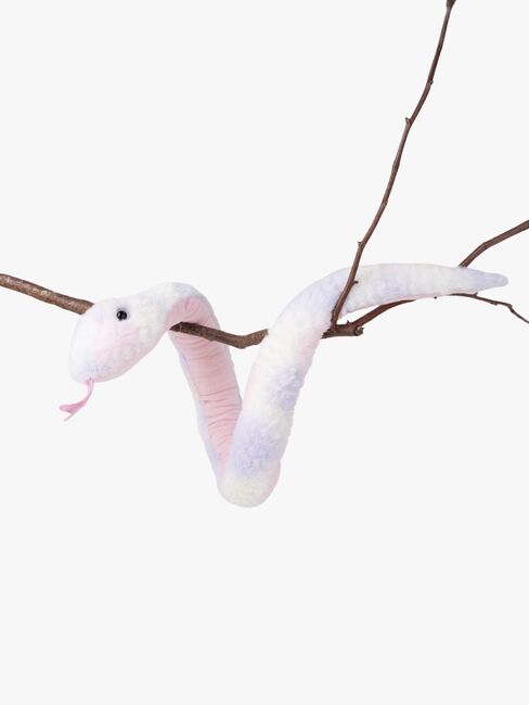 Teddykompaniet Kosedyr Slange 120 cm, Rosa